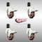 Service Caster 3 Inch 316SS High Temp Glass Filled Nylon 1-3/4 Inch Stem Caster Set Lock Brake SCC-SS316TTLEX20S314-GFNSHT-134-4 - alternate 1